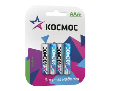 фото Элемент питания алкалиновый LR LR03 BP-4 (блист.4шт) Космос KOCLR034BL_classic