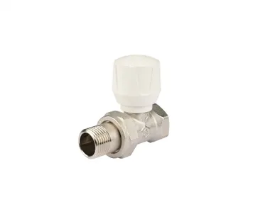 фото Клапан ручной радиаторный прямой 1/2" н.р.-в.р. Stout