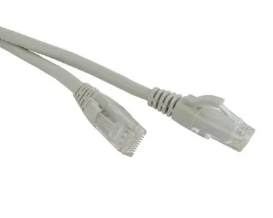 фото Патч-корд U/UTP кат.6 LSZH 1м PC-LPM-UTP-RJ45-RJ45-C6-1M-LSZH-GY сер. Hyperline 42236