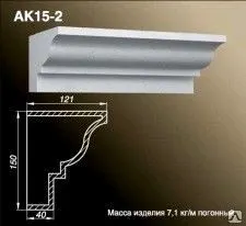 фото Карниз AK15-2-BP Правый угол