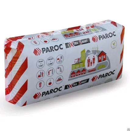 Фото №0 Плита из минеральной ваты Paroc eXtra Smart 50 1200x600мм 0.36м3/уп