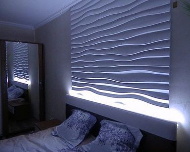 фото Гипсовые стеновые 3D панели