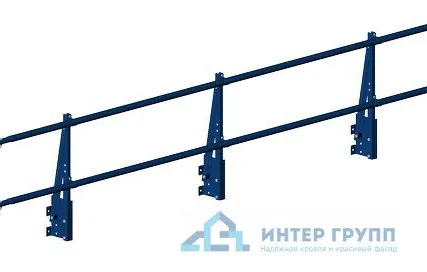 Фото №0 Ограждение парапетное PRESTIGE H-600/3,0м (2трубы) ГОСТ Р 53254-2009 V1;V2