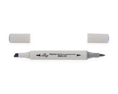 фото "VISTA-ARTISTA" Style Маркер-кисть на спиртовой основе BMA-01 0.7 мм - 7 мм кисть/перо скошенное K321 бледный кобальт синий/Hydrangea