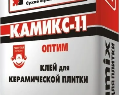 фото Клей для плитки Камикс-11 «Оптим», М100 (25кг)