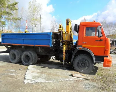 фото КАМАЗ 53215 (бокосвал) с КМУ XCMG SQ3.2ZK2.