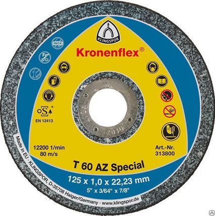 Фото №0 Круг отрезной 125х1,0х22мм Klingspor, 322185