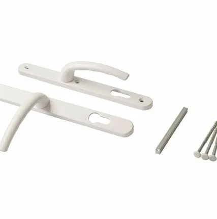 Фото №0 Гарнитур нажимной с подпружиниванием Star 28/92 (3 винта) Белый RAL9016