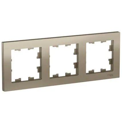 Фото №0 Рамка 3-м AtlasDesign универс. шампань SchE ATN000503