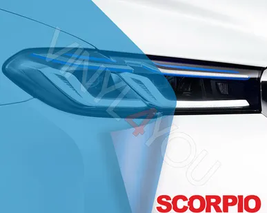 фото Пленка для фар Scorpio Голубая