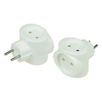 Фото №0 Тройник электрический биметалл 220В 6А бел. REXANT 11-1064