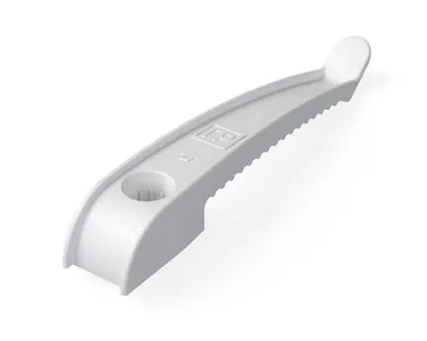 фото Держатель круглого кабеля односторонний для прямого монтажа на 8 мест белый 20шт Промрукав