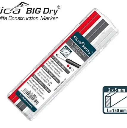 Фото №0 Комплект грифелей для карандаша Pica BIG Dry PICA-MARKER 6045