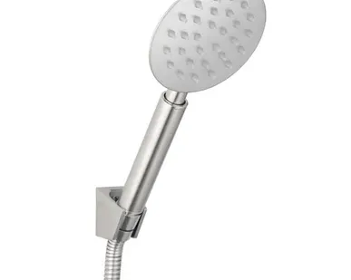 фото Набор для душа AQUEDUC 345339 1-режим. лейка, держатель и шланг черный, нержавеющая сталь