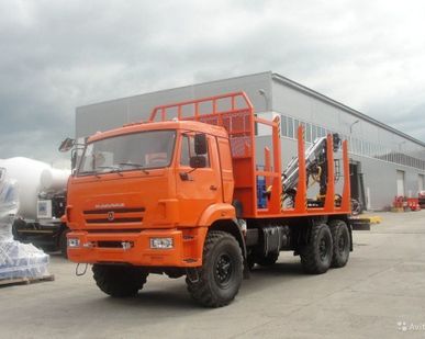 фото Сортиментовоз Камаз 43118 с КМУ ОМТЛ 70-02 на заднем свесе