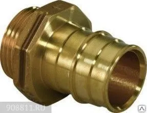 фото Штуцер с наружной резьбой UPONOR Q&amp;E DR-ЛАТУНЬ 25-3/4"НР '40Ф