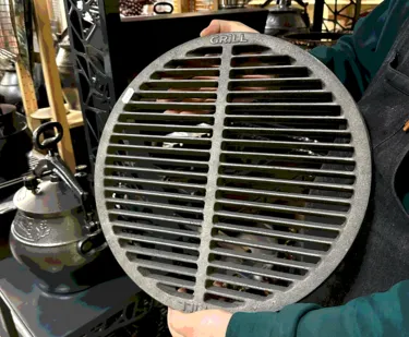 фото Чугунная решетка гриль 395/18 мм Россия