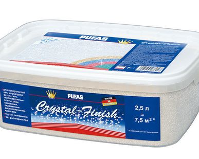 фото Декоративная краска Crystal-Finish 1 х 2,5л