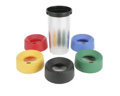 фото Крышка контейнера VILEDA Ирис, воронкообразная круглая, 38х15, цвет желтый