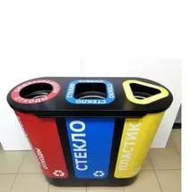 Фото №0 Урна для раздельного сбора мусора СЕТ-3 (АКЦ-3)