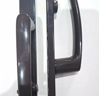 фото Гарнитур нажимной с подпружиниванием Mezut WC 25/90 корич. RAL8019