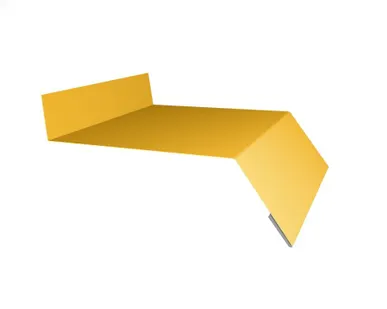 фото Отлив простой 200 0,45 PE с пленкой RAL 1018 цинково-желтый