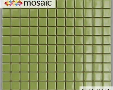 фото Мозаика стеклянная Фисташковая 25-FL-M-051