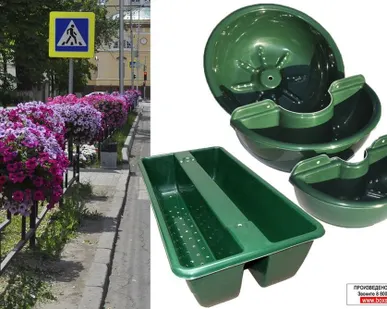 фото Оборудование для вертикального озеленения с накопителем жидкости для полива