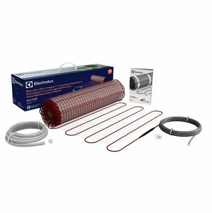 Фото №0 Комплект «Теплый пол» (мат) двухжил. 150Вт/кв.м 150Вт 3кв.м 450Вт ECO Mat EEM 2-150-3 Electrolux НС-1105886