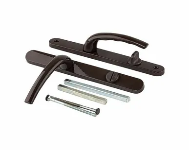 фото Гарнитур нажимной WC с подпружиниванием Star 25/90 (2 винта) Коричневый RAL8019