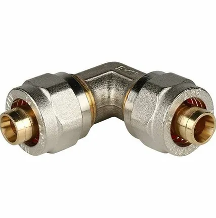 Фото №0 Угольник STOUT 90° 16х16 для металлопластиковых труб винтовой