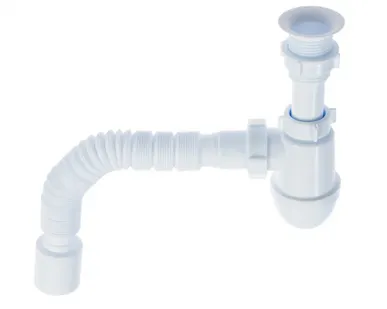 фото Сифон с гибкой трубой 1 1/2х40 40х50мм С5010 Ани пласт