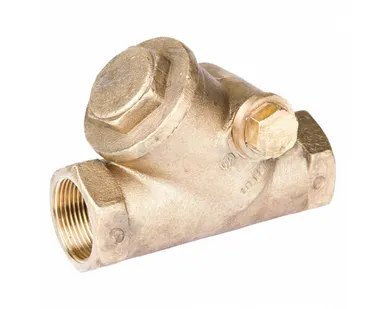 фото Клапан обратный поворотный латунный 19б1нж