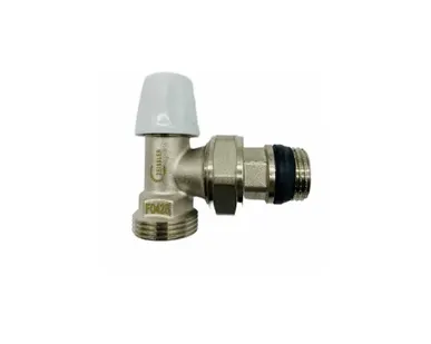 фото Клапан запорный радиаторный угловой 1/2" н.р.- 3/4 Ek TIM