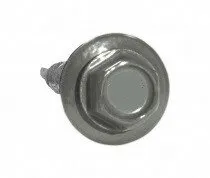 фото Саморез 4,8х28 HARDWEX оцинкованный RAL 9002 Серо-белый под насадку для крепления кровельного листа к деревянным конструкциям 00000004115