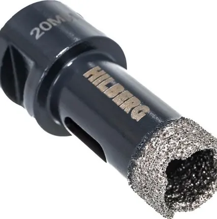 Фото №0 Коронка алмазная 20 мм с воском Super Hard, Hilberg