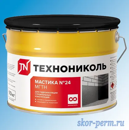 Фото №0 Мастика гидраизоляционная битумная, 10 кг (МГТН №24)