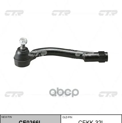 Фото №0 Наконечник Рулевой Тяги Левый Kia Magentis Ii (2005-2010) Kia Optima Ii (2005-2010) CTR арт. CEKK32L