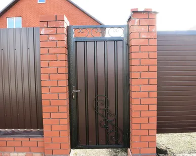 фото калитка мет