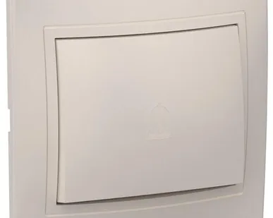 фото Выключатель проходной 1-кл. СП Кварта 10А IP20 ВСп10-1-0-ККм крем. ИЭК EVK12-K33-10-DM