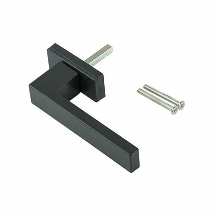 Фото №0 Ручка оконная Internika DUBLIN 40 мм, алюминиевая, 2 винта, антрацит матовый RAL7016M (45°)