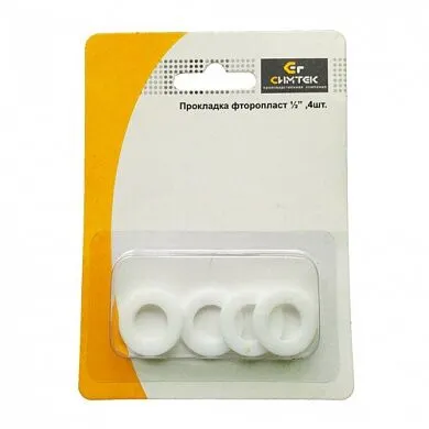 Фото №0 Прокладка фторопласт 1/2" (упаковка 4 шт.) в блистере