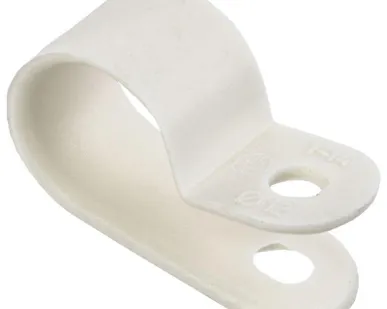 фото Скоба крепежная 12мм нейлон. бел. (уп.50шт) IEK USK11-12-050-K01