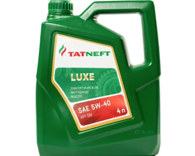 фото Масло моторное синтетическое Татнефть LUXE 5W-40 4 л 5W-40