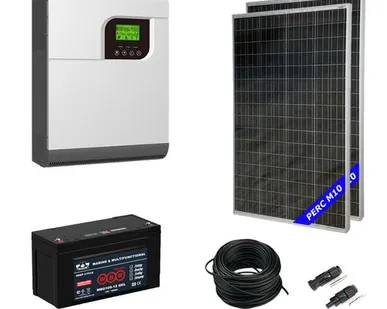 фото Солнечная электростанция 2.8 кВт*ч в сутки ECO GEL PWM 2024 МОНО с крепежом