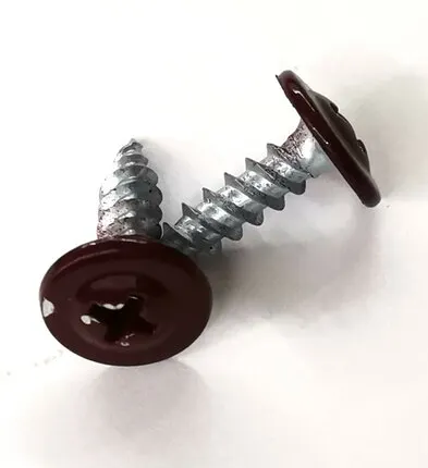 Фото №0 Саморез прессшайба остриё RAL3005 4,2х16