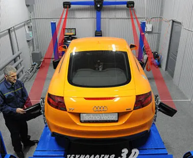 фото Регулировка развал-схождения колёс 3D