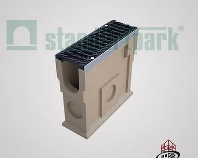 фото Комплект-пескоуловитель CompoMax DN110, полимербетонный с чугунной решеткой