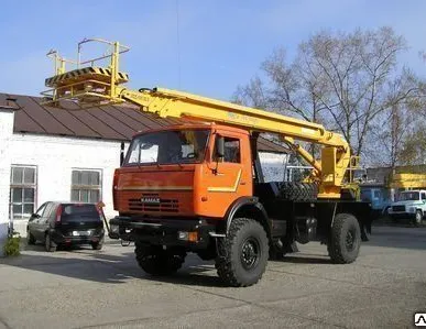 фото Автогидроподъемник ПСС-131.22Э на шасси КАМАЗ-43502 (4х4)