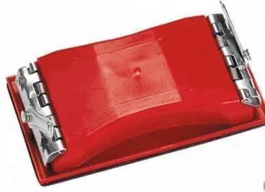 фото Брусок для шлифования 160 х 85 мм, пластиковый с зажимами